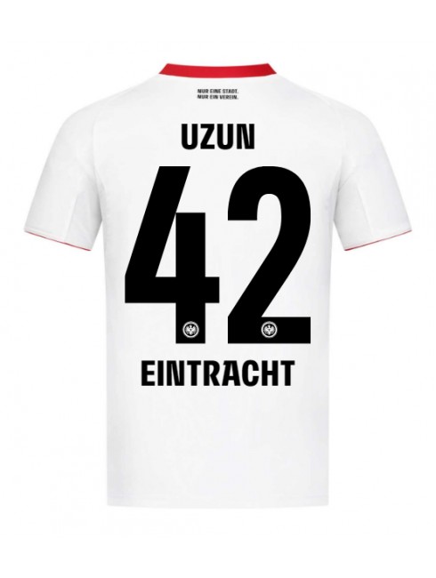 Eintracht Frankfurt Can Uzun #42 Auswärtstrikot 2025-26 Kurzarm Eintracht Frankfurt Can Uzun #42 Auswärtstrikot 2025-26 Kurzarm